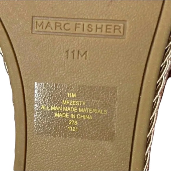 Marc Fisher Zeki Size 11 Platform Wedge Sandal Espadrille - Picture 7 of 7